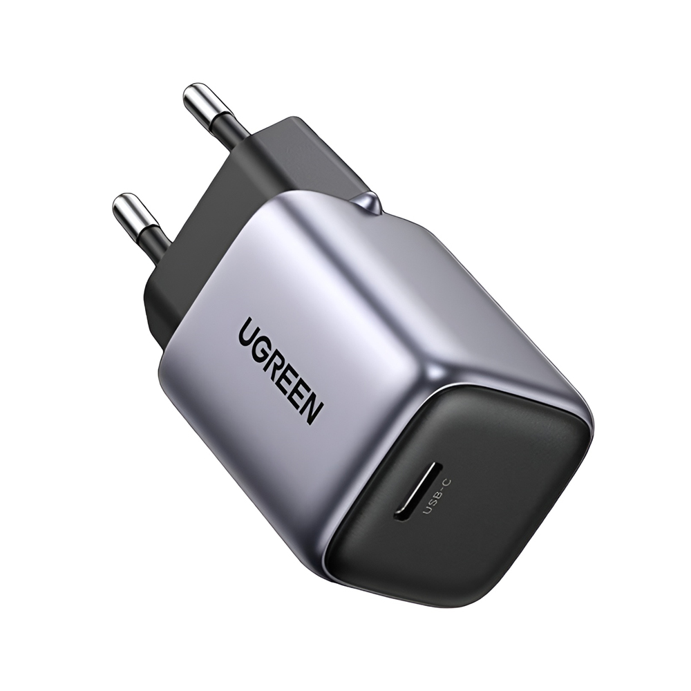 UGREEN Wall Charger 1*Type-C 3A 30W QC4.0 with Cable Type-C to Type-C 1M 60W, Space Gray - Image 2