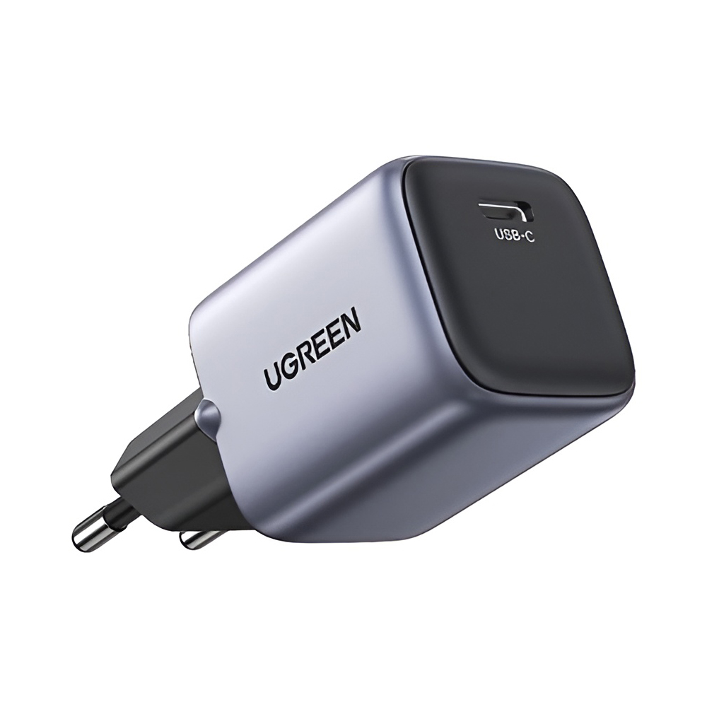 UGREEN Wall Charger 1*Type-C 3A 30W QC4.0 with Cable Type-C to Type-C 1M 60W, Space Gray - Image 3
