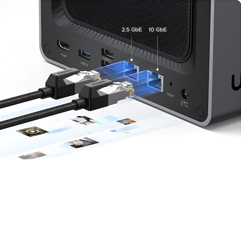 UGREEN Network Attached Storage DXP4800 4-Bay (Diskless) EU, Black - Image 3