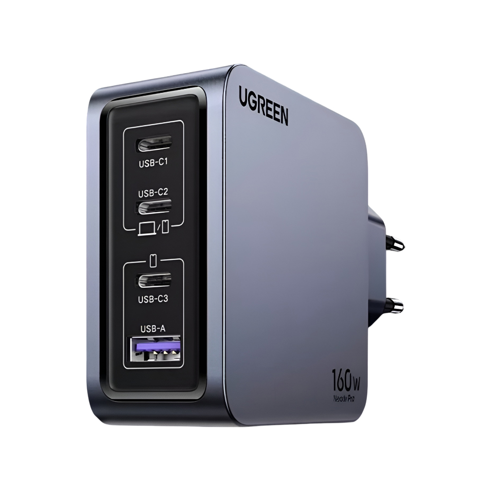 UGREEN Nexode Pro GaN Charger 1*USB-A+3*Type-C 160W X763, Black - Image 2