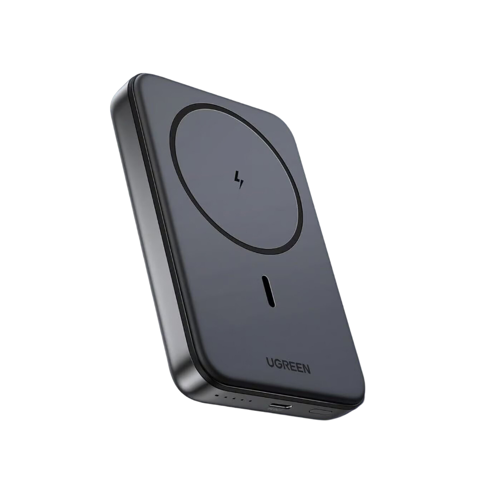 UGREEN Power Bank Mini Magnetic Wireless Qi 10000mAh, 20W, Space Grey - Image 2