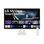 LG 27SR50F-W Monitor Smart LED IPS, 27", Full HD, 60Hz, HDR10, WebOS, Silver