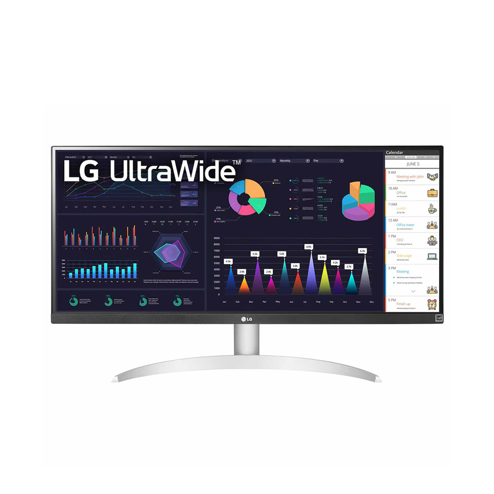 LG UltraWide 29WQ600-W.AEU, 29" UWFHD, IPS, 100 Hz, 5ms, White/Silver