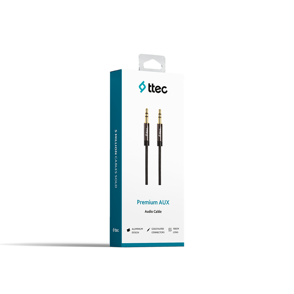 ttec Cable Audio 3.5mm to 3.5mm (1m), Black - Image 3