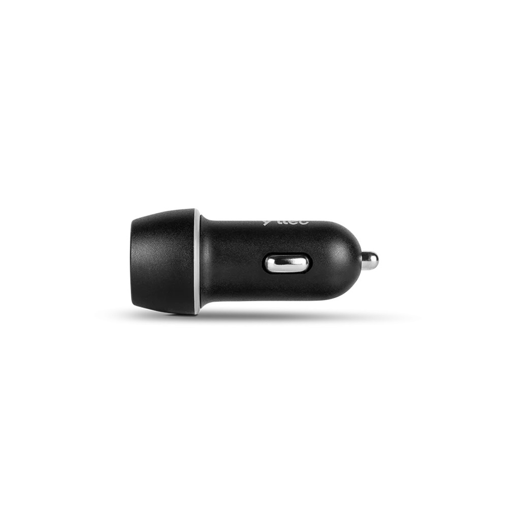 ttec Car Charger Duo Type-C+USB-A PD+QC 30W, Black - Image 2