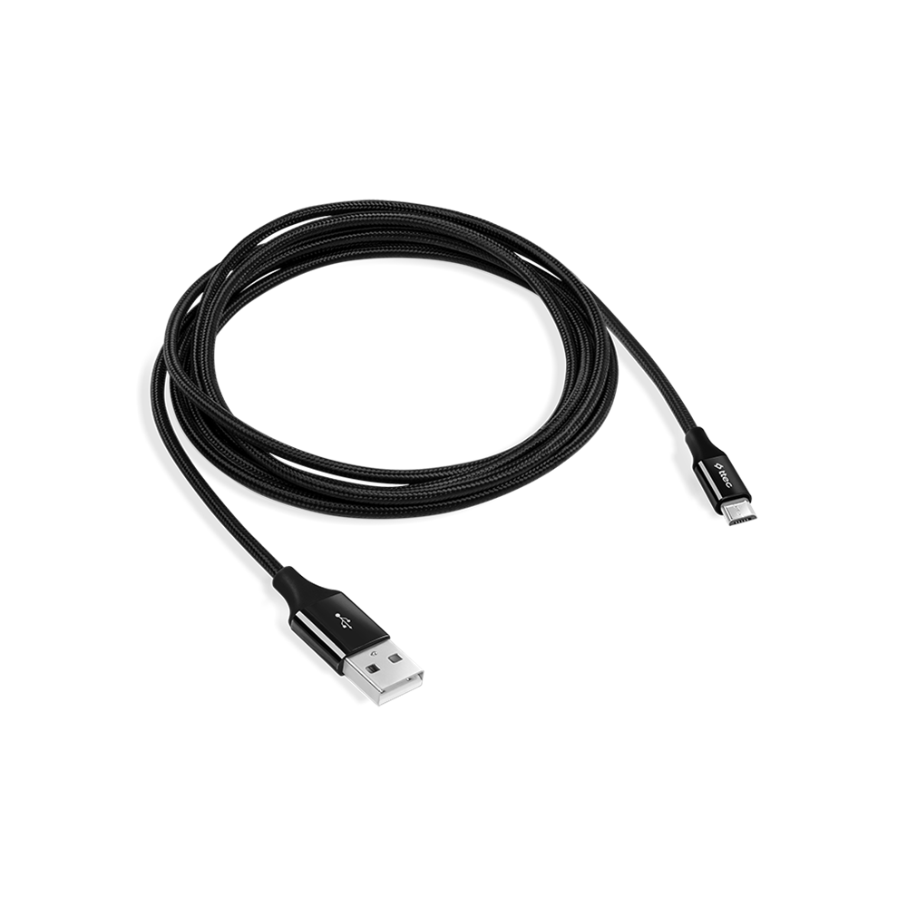 ttec Cable USB to Micro USB 2.4A (1.2m) Alumi, Black - Image 3