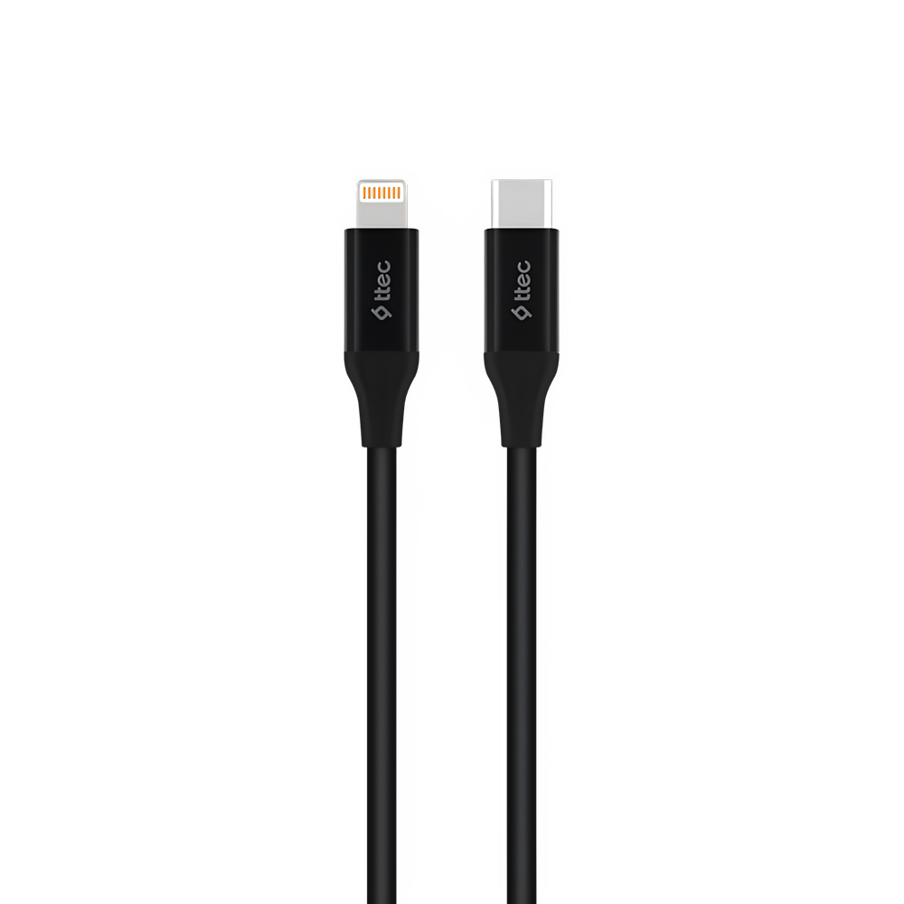 ttec Cable Type-C to Lightning PD 20W (1.5m), Black