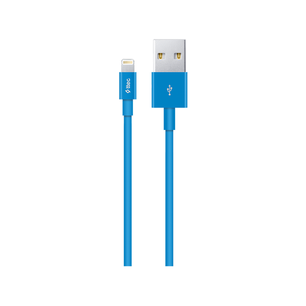 ttec Cable USB to Lightning 2.4A (1m), Blue