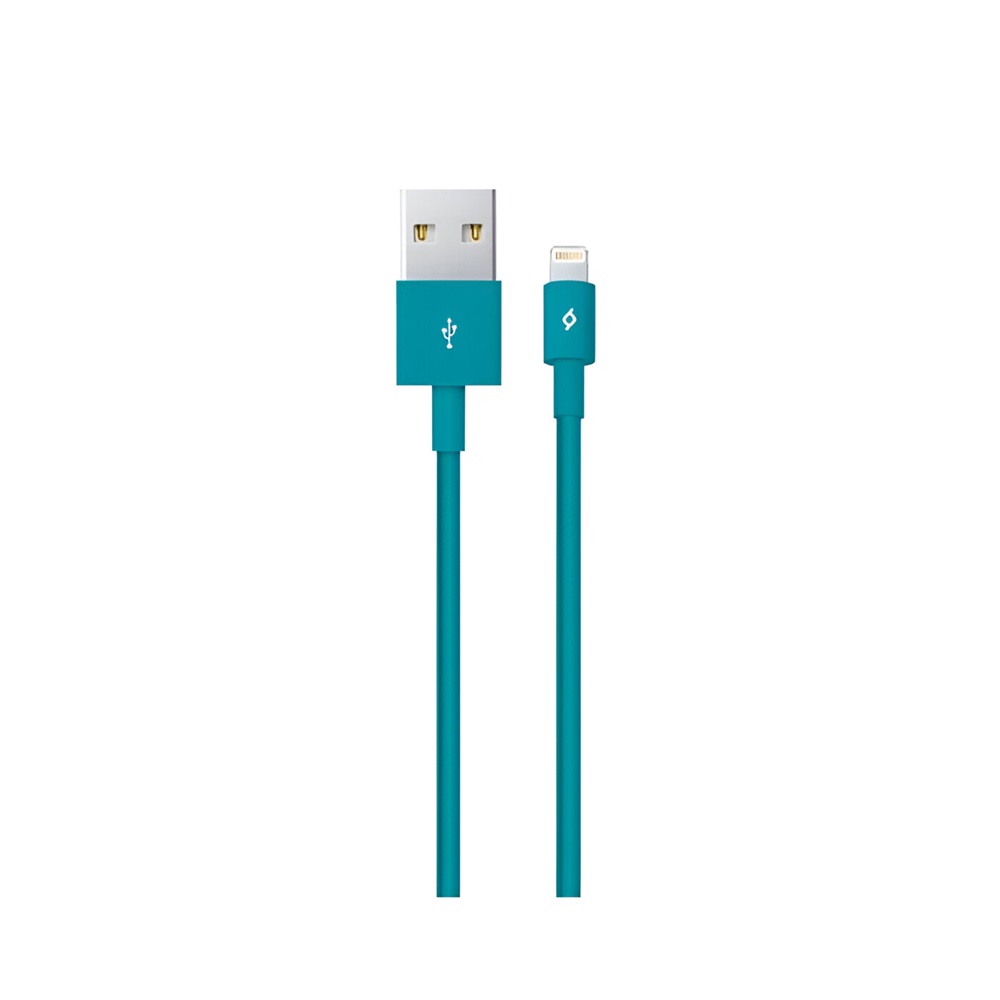 ttec Cable USB to Lightning 2.4A (1m), Turquoise