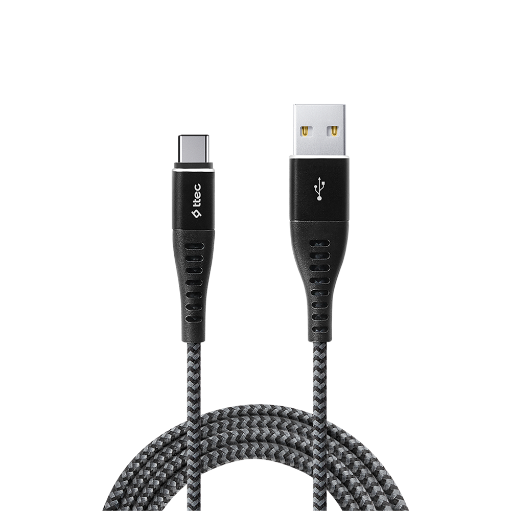 ttec Cable USB to Type-C Extreme 2.4A (1,5m), Space Gray - Image 2