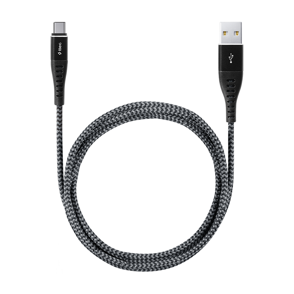 ttec Cable USB to Type-C 2.4A (1,5m) Extreme, Black