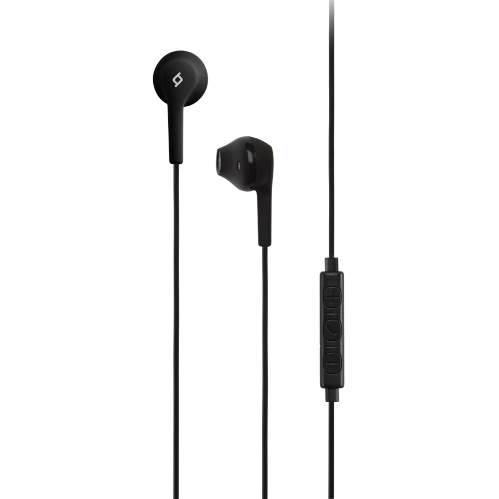 ttec Headphones In-Ear with Built-in Remote Control RIO, Black