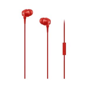 ttec Headphones In-Ear with Microphone 3.5mm Pop, Red