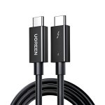 UGREEN Cable Type-C to Type-C Thunderbolt 4, 40Gbps, 0.8m US501, Black