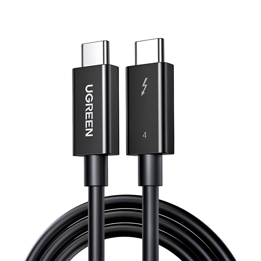 UGREEN Cable Type-C to Type-C Thunderbolt 4, 40Gbps, 0.8m US501, Black