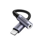 UGREEN Cable Audio Adapter Lightning to 3.5mm 0.1M MFI US211, Black