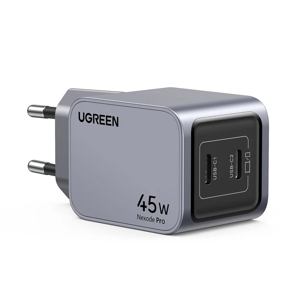 UGREEN Nexode GaN Pro Charger 2*Type-C 45W PD X707, Black - Image 2