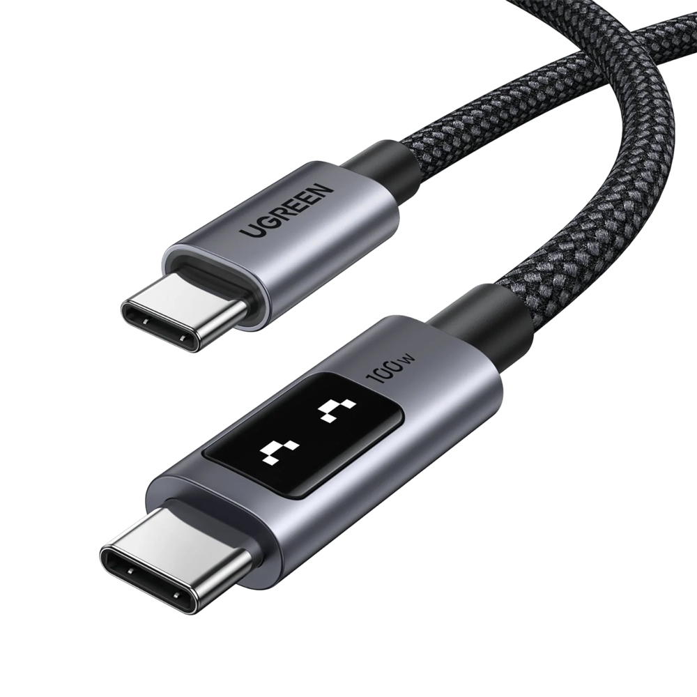 UGREEN Cable Uno Series Type-C to Type-C Fast Charging 5A/100W, 1M, Black | L509 - Image 2