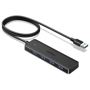 UGREEN HUB 4in1 USB 3.0 to 4*USB 3.0 1M CM219, Black