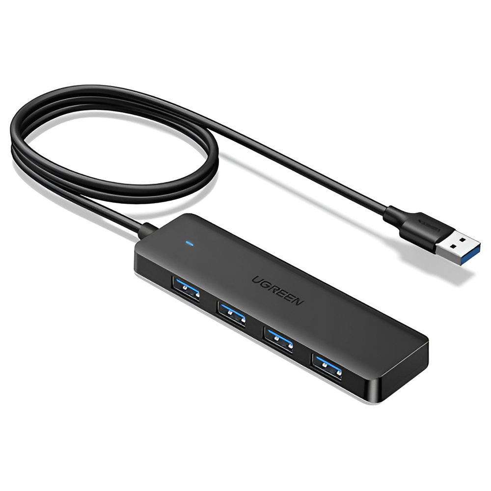 UGREEN HUB 4in1 USB 3.0 to 4*USB 3.0 1M CM219, Black