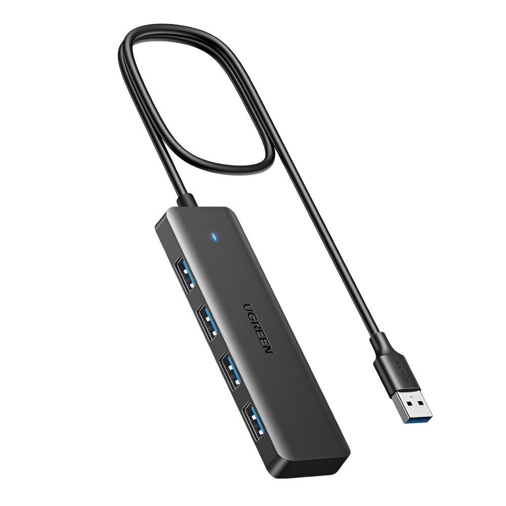 UGREEN HUB 4in1 USB 3.0 to 4*USB 3.0 1M CM219, Black - Image 3