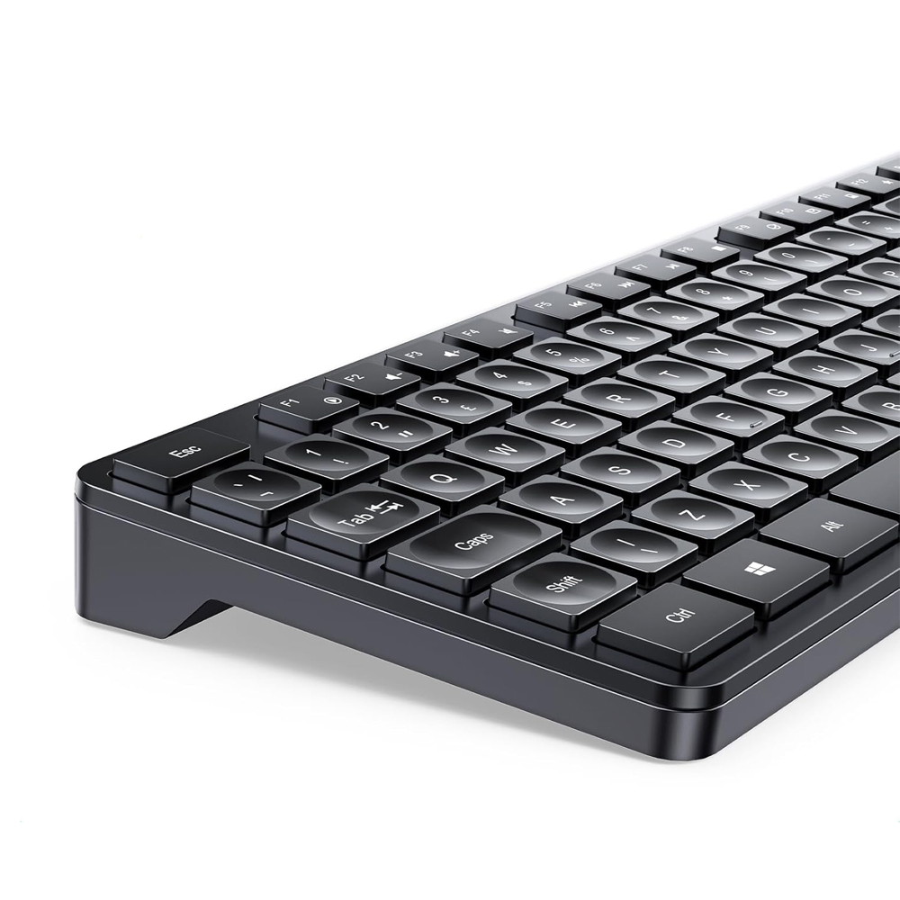UGREEN Wireless Combo Keyboard and Mouse Ergonomic US MK006, Black - Image 2