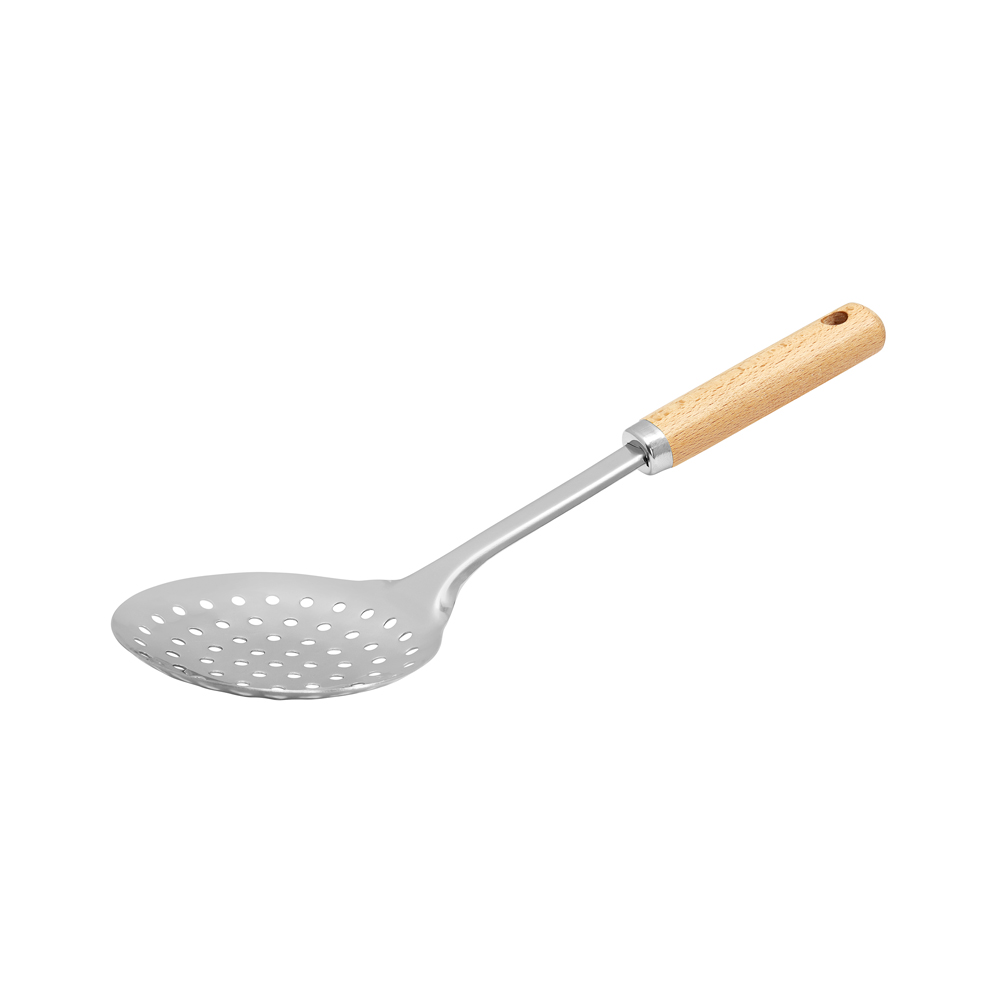 Ambition, Slotted Spoon, Natural, 29.8X9.3X5 Cm, Steel, Wood - Image 2