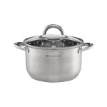 Ambition, Pot With Glass Lid, Solar, 22 Cm, Stainless Steel