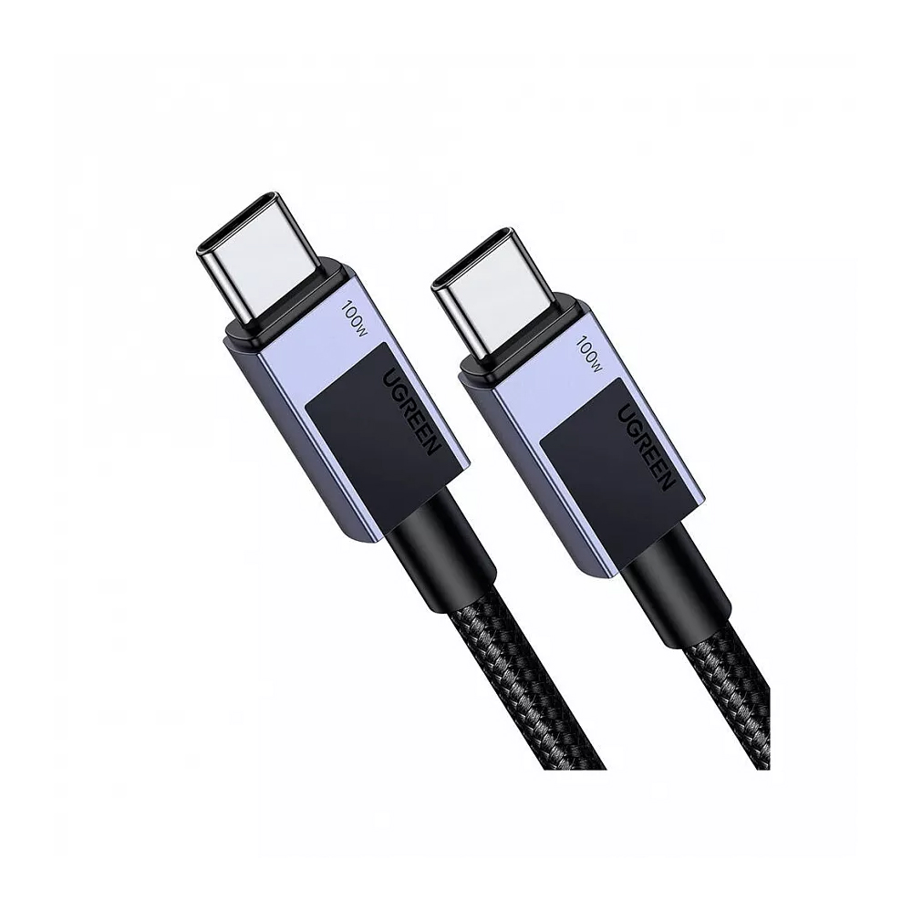 UGREEN Cable Type-C to Type-C 2m 480Mbps 5A 100W, Gray - Image 2