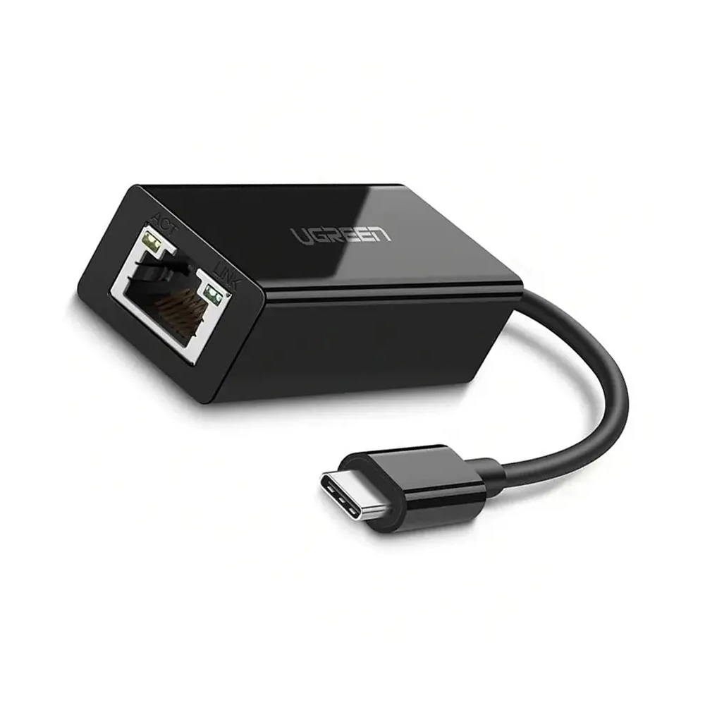 UGREEN Adapter Type-C 3.1 to RJ45 Gigabit Ethernet US236, Black - Image 2
