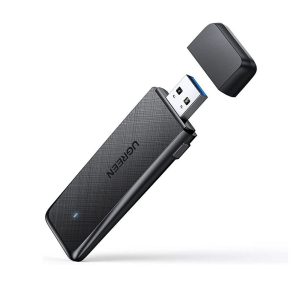 UGREEN Adapter WiFi USB AC1300 11ac Dual-Band 2.4GHz/400Mbps 5GHz/867Mbps | CM492, Black