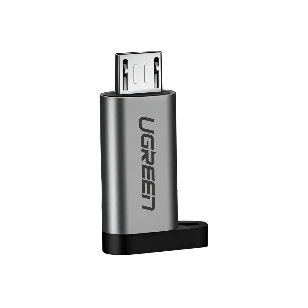UGREEN Adapter Type-C 2.0 to Micro USB 2.0, up to 480 Mbps US282, Gray - Image 2