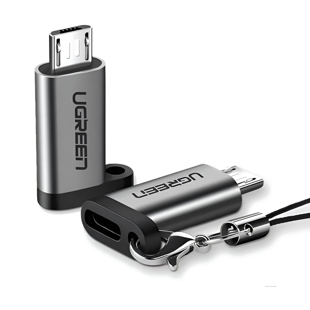 UGREEN Adapter Type-C 2.0 to Micro USB 2.0, up to 480 Mbps US282, Gray - Image 3