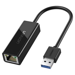 UGREEN Network Adapter USB 3.0 to Gigabit LAN RJ45 CM209, Black