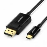 UGREEN Cable Type-C to DisplayPort 4K@30Hz Thunderbolt 3 Compatible 1.5M MM139, Black