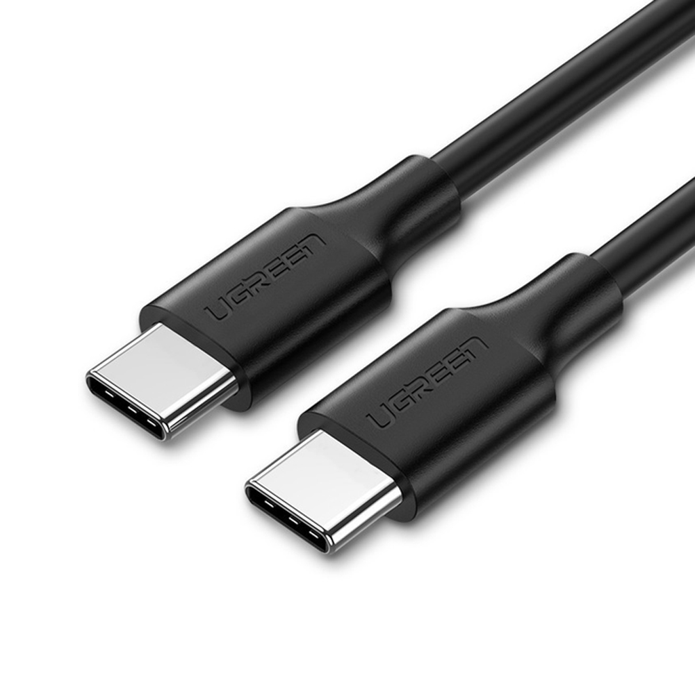 UGREEN Cable Type-C to Type-C TPE 1m 480Mbps 3A 60W US286, Black - Image 2