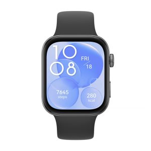 Huawei Watch Fit 3, Black Fluoroelastomer Strap