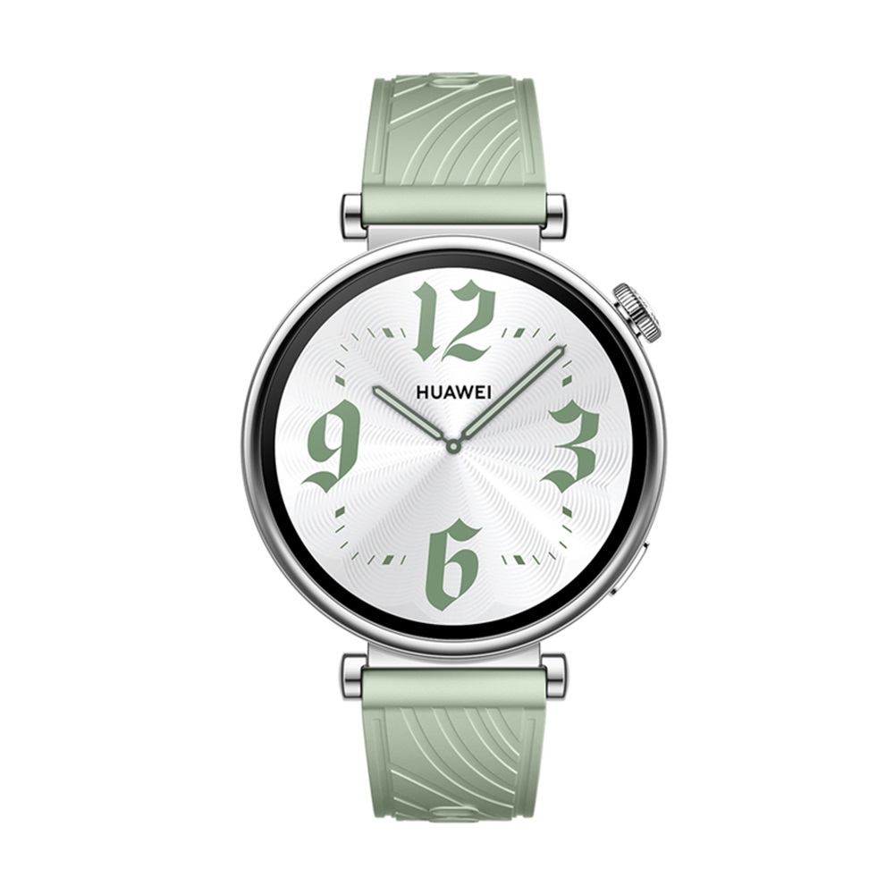 Huawei Watch GT 4, 41mm, Green Fluoroelastomer Strap - Image 2