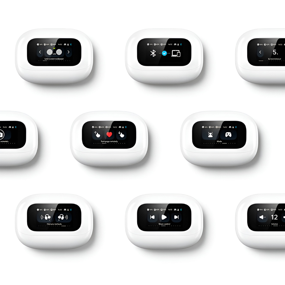 UGREEN Open Ear TWS S6 ClipBuds Magic with Display | WS208, White - Image 4