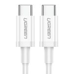 UGREEN Cable Type-C to Type-C 3A 60W 1.5m 480Mbps TPE, White