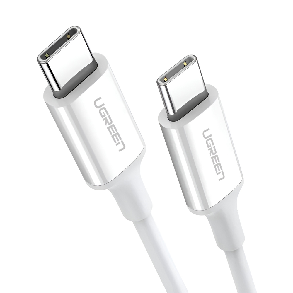 UGREEN Cable Type-C 2.0 to Type-C 2.0 5A 100W 1M, White | US300 - Image 2