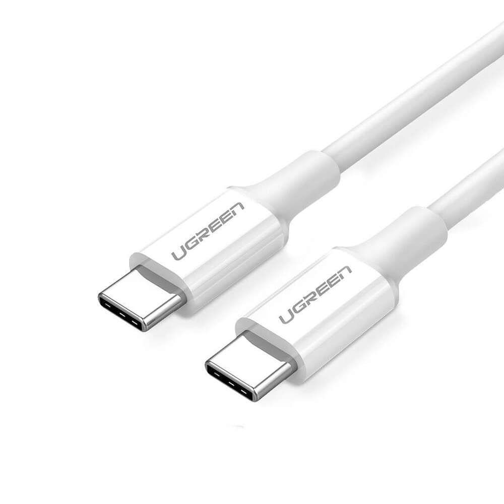 UGREEN Cable Type-C 2.0 to Type-C 2.0 5A 100W 2M, White | US300 - Image 2