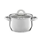 Ambition, Pot With Glass Lid, Berry, 20 Cm, 3.5 L Stainless Steel, Tempered Glass