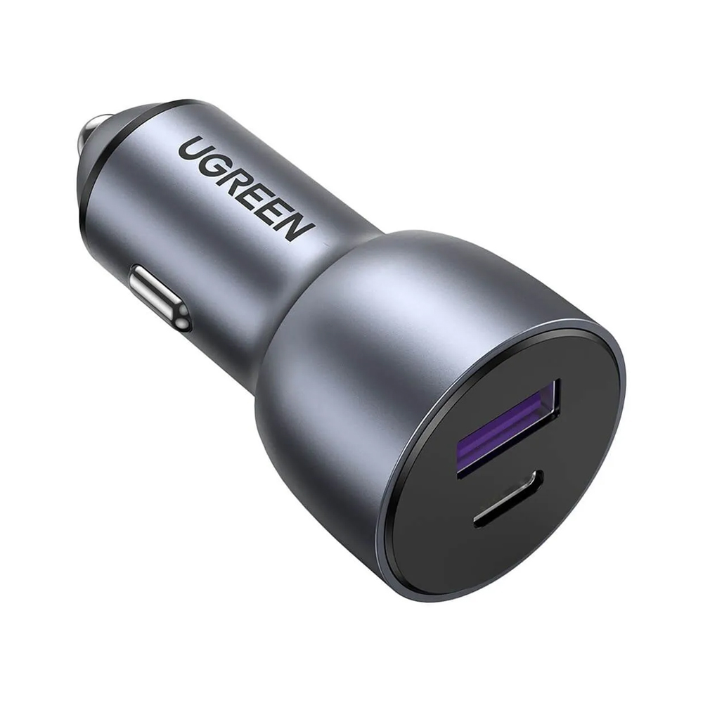 UGREEN Car Charger 1*USB-A+1*Type-C Aluminum 3A 52,5W, Grey - Image 2