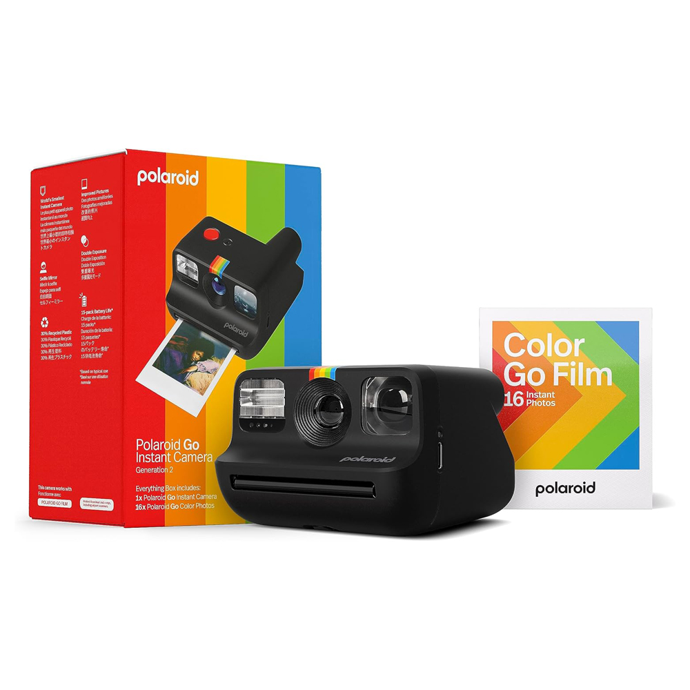 Polaroid Instant Camera GO Gen 2 Everything Box + Color Films 16 Sheets , Black - Image 4