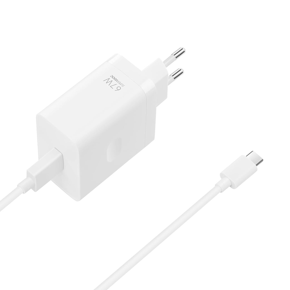 OPPO Power Adapter SUPERVOOC 67W (Type-C) with A-C cable, White