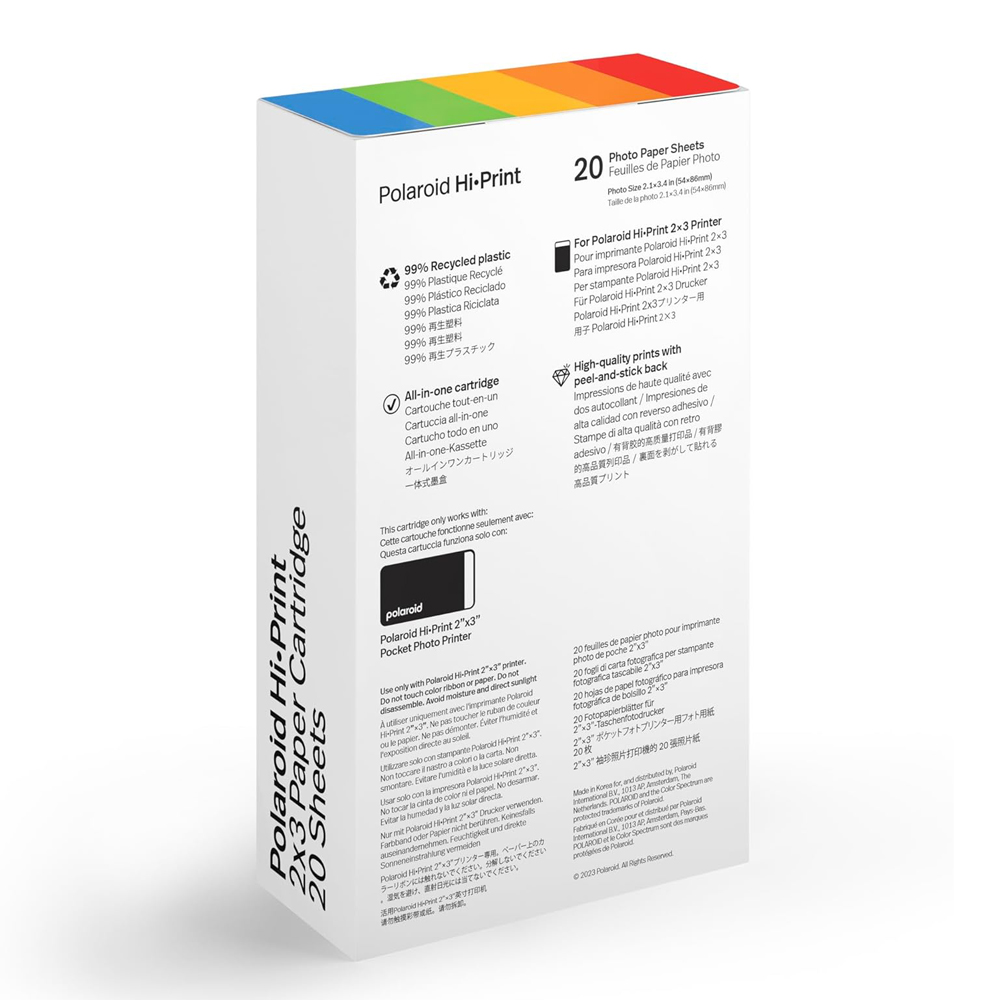 Polaroid Photo Printer Paper 2x3 inch 20 sheets - Image 3