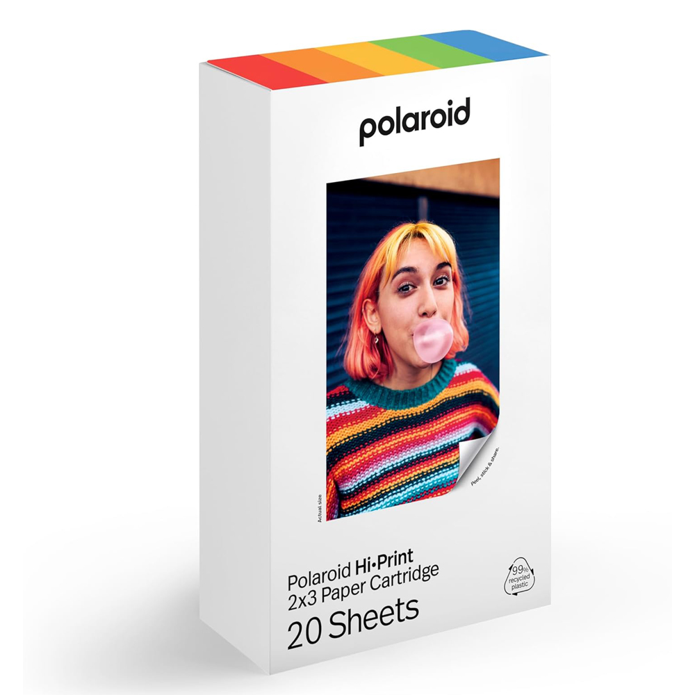 Polaroid Photo Printer Hi-Print 2x3 Gen 2 E-box + Paper Cartridge 40 sheets, Black - Image 2