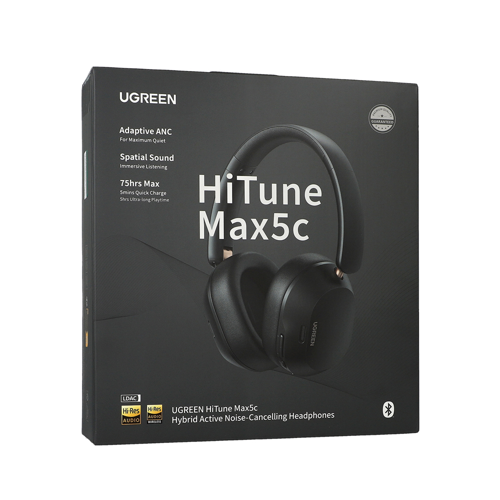 UGREEN Wireless Headphones HiTune Max5c Hybrid ANC, Blue - Image 2