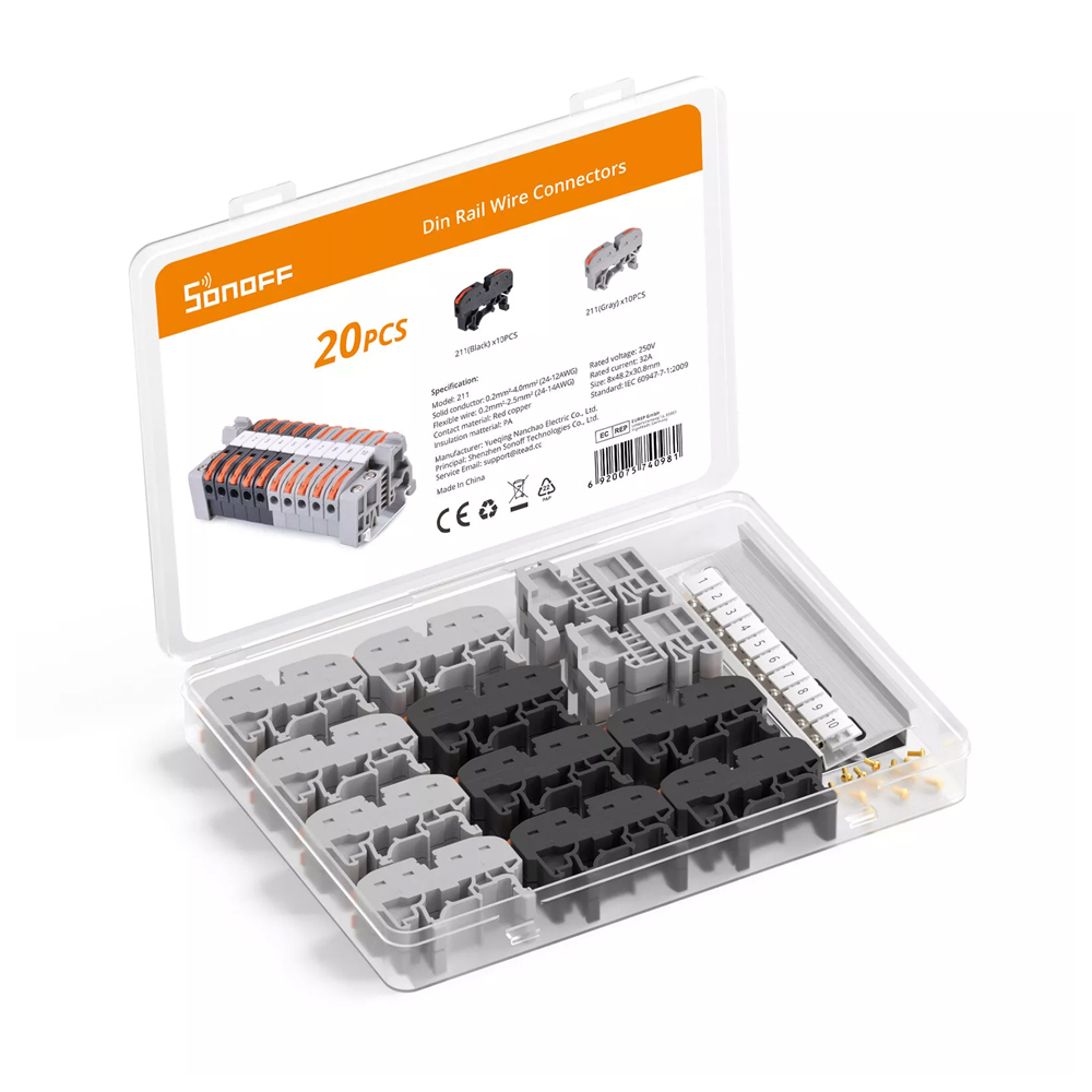 Sonoff DIN Rail Wire Connectors 211 - Image 2